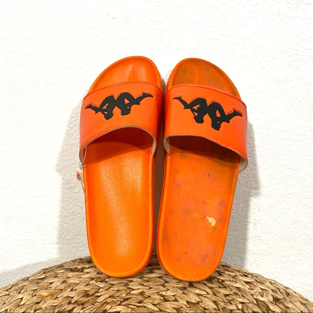 Kappa orange slides sandals